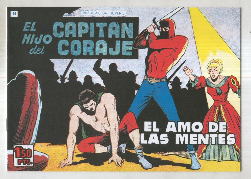 El Hijo del Capitan Coraje facsimil numero 14: El amo de las mentes