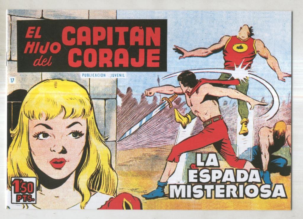 El Hijo del Capitan Coraje facsimil numero 17: la espada misteriosa