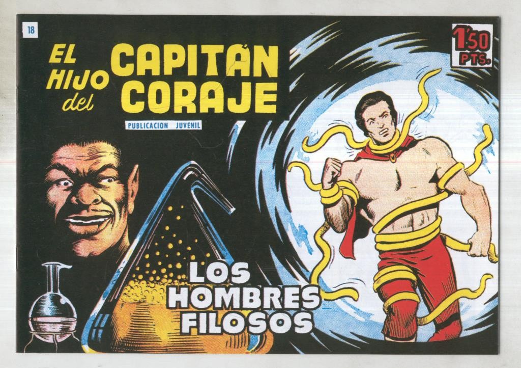 El Hijo del Capitan Coraje facsimil numero 18: Los hombres filosos