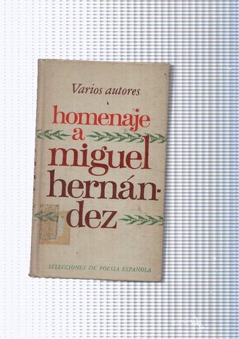 Homenaje a Miguel Hernandez