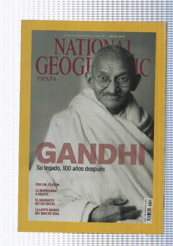 National Geographic julio 2015: El legado de Ghandi-Marihuana-Delfines III-Mar