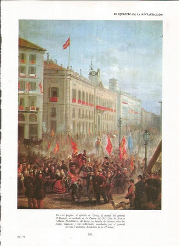 LAMINA 23437: El ejercito de Africa en la Puerta del Sol, por Alenza