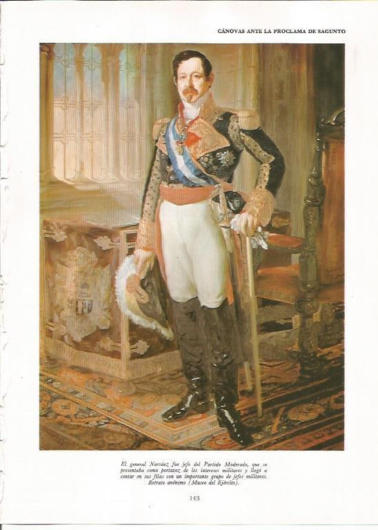 LAMINA 23435: El general Narvaez, retrato anonimo