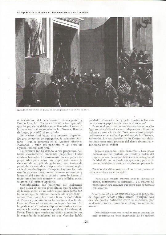 LAMINA 23434: Entrada de las tropas de Pavia en el Congreso en 1874