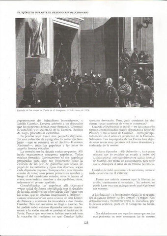 LAMINA 23434: Entrada de las tropas de Pavia en el Congreso en 1874