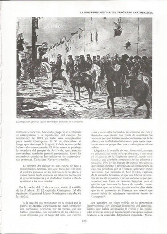 LAMINA 23432: Tropas del general Lopez Dominguez entrando en Cartagena