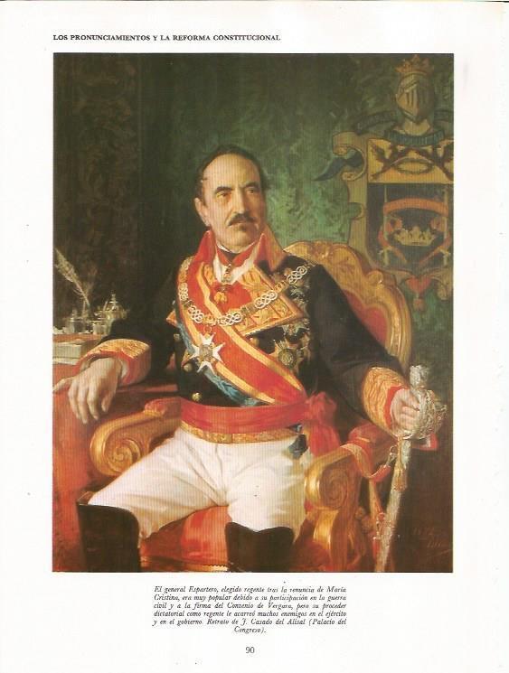 LAMINA 23428: El general Espartero, por J. Casado del Alisal