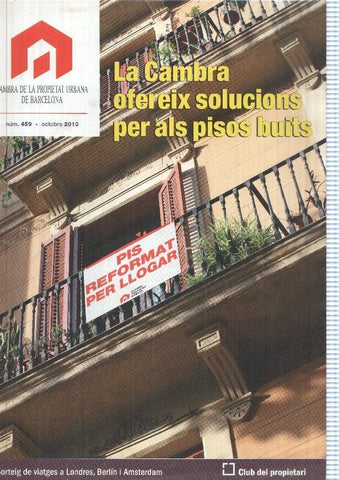 Cambra de la Propietat Urbana de Barcelona, numero 459, octubre 2010
