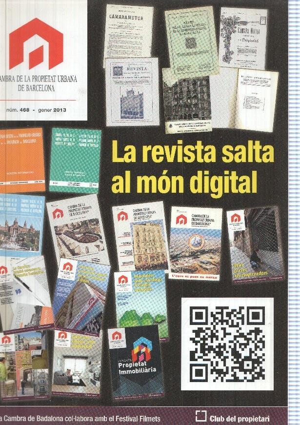 Cambra de la Propietat Urbana de Barcelona, numero 468, enero 2013