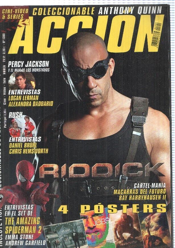 Revista Accion numero 1309, año 2012, contiene: Coleccionable Anthony Quinn-
