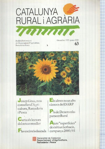 Catalunya Rural i agraria numero 63, diciembre 1999: Butlleti d informacio del