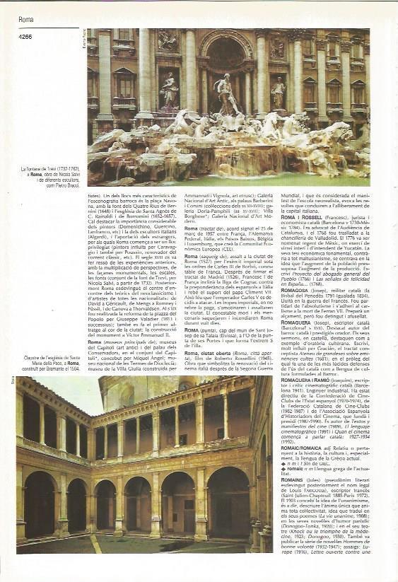 LAMINA 24369: La Fontana di Trevi y claustro de Santa Maria della Pace en Roma