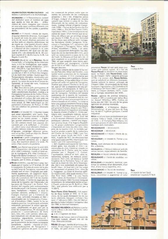 LAMINA 24356: Plaza de Prim y el barrio Gaudi en Reus, Tarragona