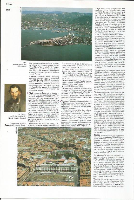 LAMINA 24422: Puerto de Tolo y vista de Toulouse, Francia 
