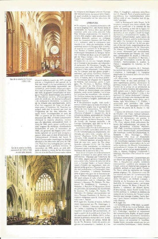 LAMINA 24341: Catedrales de Durham y Wells