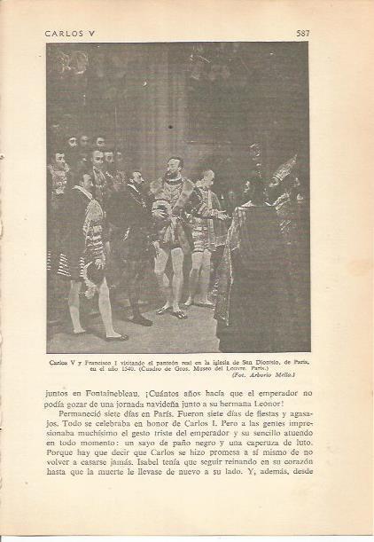 LAMINA 24293: Carlos V y Francisco I en 1540