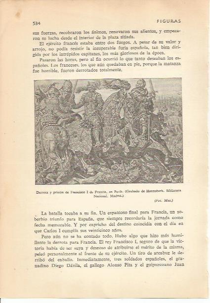 LAMINA 24275: Derrota de Francisco I de Francia en Pavia