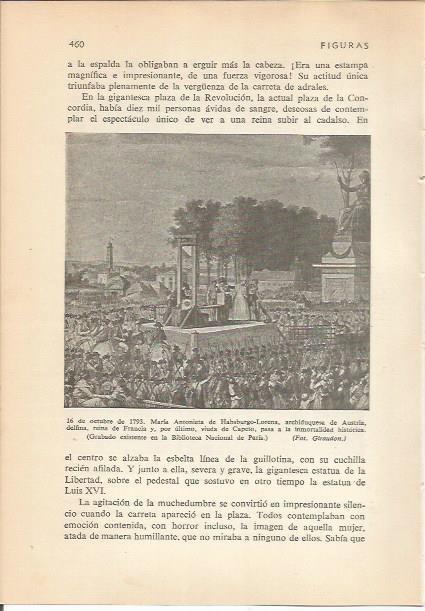 LAMINA 24255: Ejecucion de Maria Antonieta en 1793