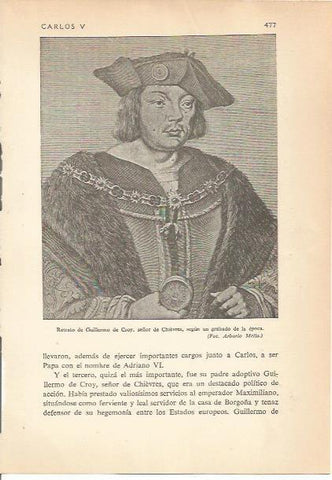 LAMINA 24260: Guillermo de Croy, señor de Chievres