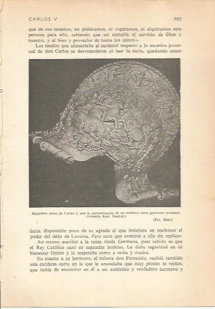 LAMINA 24262: Casco de Carlos I