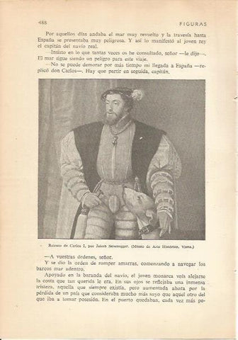 LAMINA 24263: Carlos I, por Jakob Seisenegger