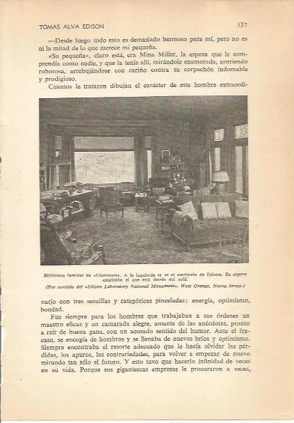 LAMINA 24333: Biblioteca de la casa de Edison