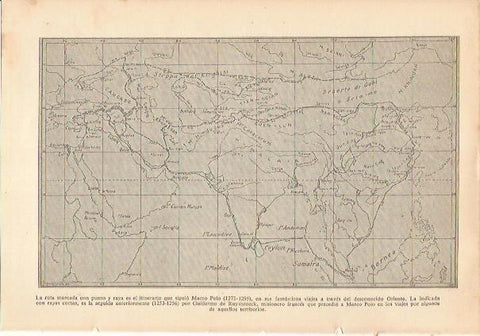 LAMINA 24335: Ruta de Marco Polo en 1271-1295