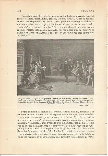 LAMINA 24301: Presentacion de Jeromin a Carlos V, por Eduardo Rosales