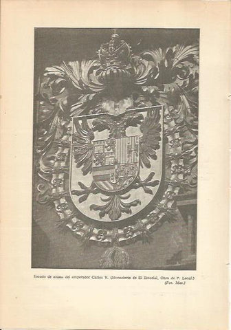 LAMINA 24302: Escudo de armas de Carlos V