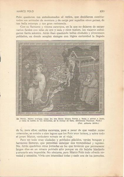 LAMINA 24311: Marco Polo en Persia