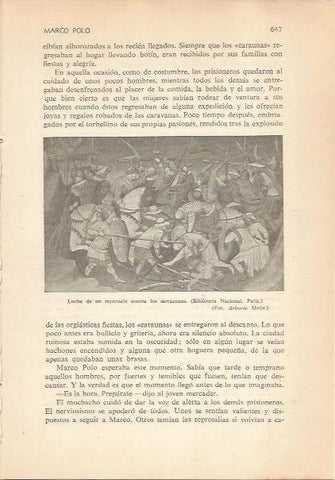 LAMINA 24312: Lucha de un reyezuelo contra los sarracenos