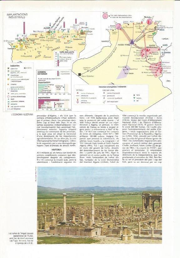 LAMINA 24556: Mapa de la economia de Argelia