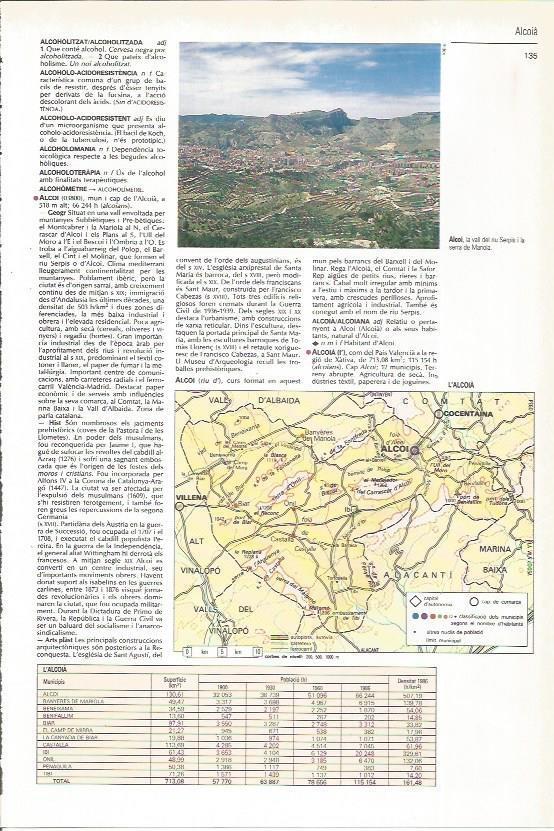 LAMINA 24547: Mapa de Alcoy y alrededores