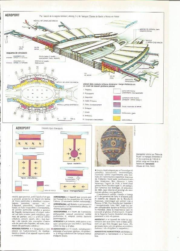 LAMINA 24534: Plano y seccion de la termina Roissy 2 de Paris