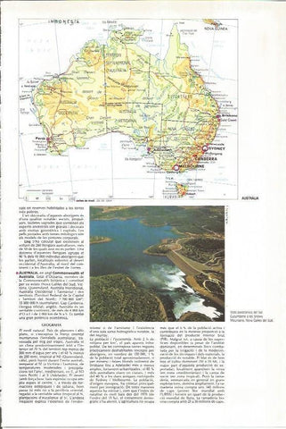 LAMINA 24604: Mapa de Australia