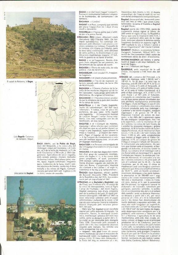 LAMINA 24615: Castillo de Balsareny y vista parcial de Bagdad