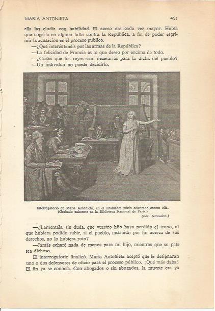 LAMINA 24252: Interrogatorio de Maria Antonieta