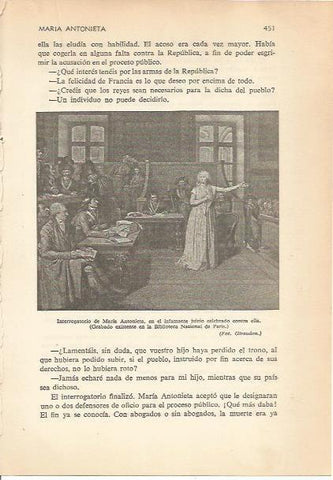 LAMINA 24252: Interrogatorio de Maria Antonieta
