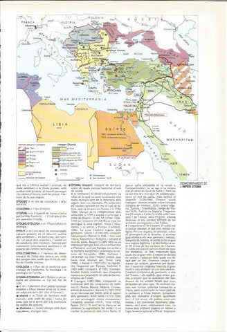 LAMINA 24462: Mapa del desmembramiento del Imperio Otomano