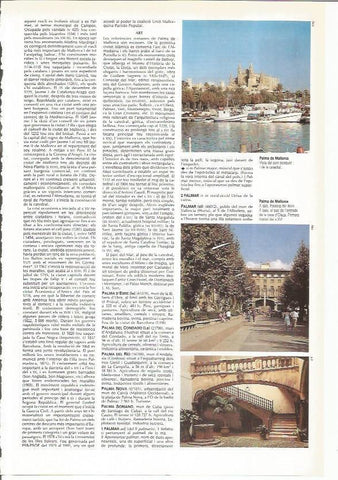 LAMINA 24474: Puerto, catedral y Casa de Oleza en Palma de Mallorca