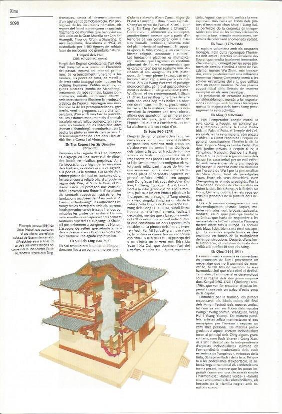 LAMINA 24448: Seccion del templo de Jixian, China