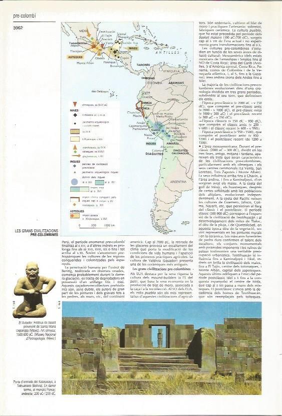 LAMINA 24513: Mapa de las culturas precolombinas