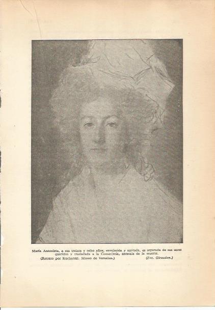 LAMINA 24250: Maria Antonieta a los 38 años