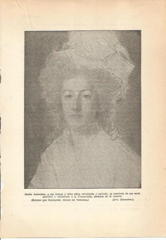 LAMINA 24250: Maria Antonieta a los 38 años