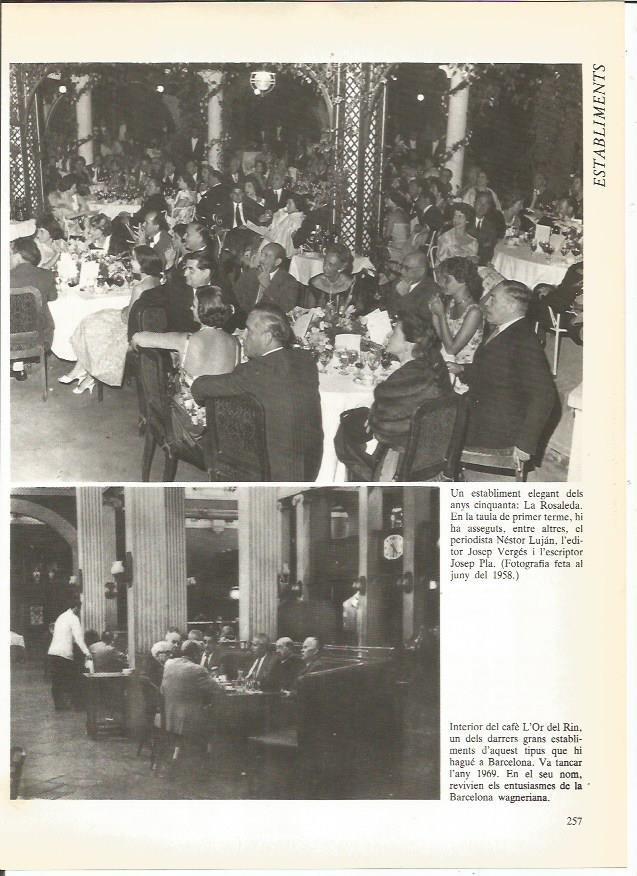 LAMINA 24000: La Rosaleda y Café L'Or del Rin, Barcelona