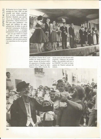 LAMINA 23999: Charlie Rivel en Cubelles en 1963