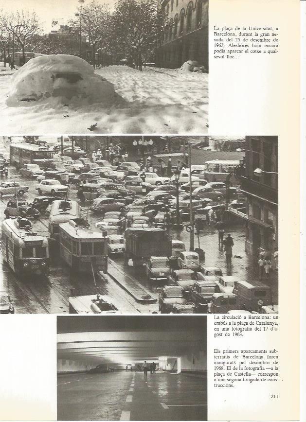LAMINA 23977: Plaza Universitat de Barcelona en la nevada de 1962