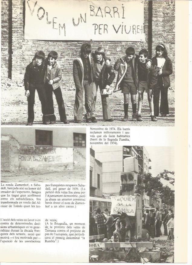 LAMINA 23978: Acciones vecinales en Barcelona de 1974