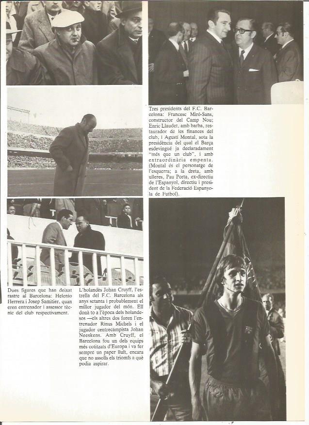 LAMINA 23986: Los presidentes del FC Barcelona: F. Miro-Sans, E. Llaudet y A. Montal