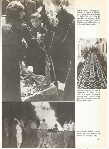 LAMINA 23994: Feria de palmas en La Rambla de Barcelona en 1939